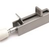 Deurvastzetter voetstift 30x122 mm zilvergrijs
