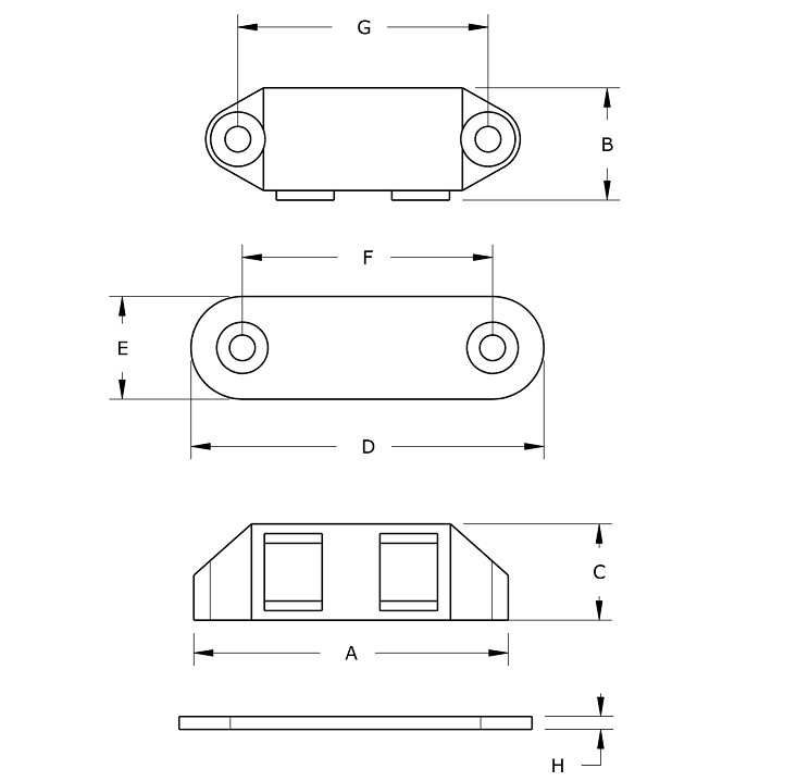 Magneetsnapper polair 4 kg vernikkeld tot 300°C - Afbeelding 2