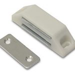 Magneetsnapper 6 kg metalen tegenplaat wit