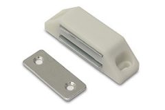 Magneetsnapper 6 kg metalen tegenplaat wit