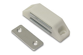 Magneetsnapper 6 kg metalen tegenplaat wit