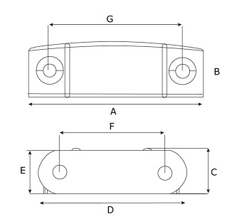 Magneetsnapper 6 kg metalen tegenplaat wit - Afbeelding 2