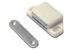 Magneetsnapper 8 kg metalen tegenplaat wit