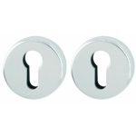 Hoppe rozet profielcilinder rond 52mm aluminium