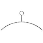Intersteel Kledinghanger Ø10mm met dicht oog rvs