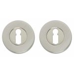 Intersteel sleutelrozetten verdekt ø50x8mm nikkel mat