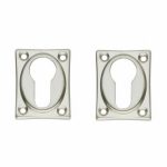 Intersteel cilinderrozetten 47x37x5mm nikkel mat
