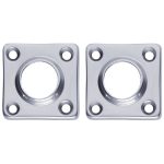 Intersteel rozetten 38x38x5mm chroom mat