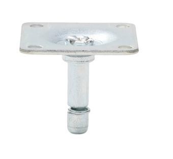 Meubelwiel Bevestigingsplaat 42 x 42 mm