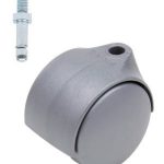 Meubelwiel Zilver Kunststof 50 mm M8