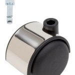 Meubelwiel chroom Hard 50 mm Stift M8