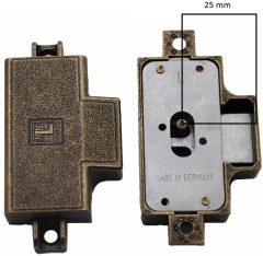 Spanjoletslot 25 mm Links brons