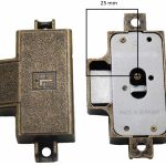 Spanjoletslot 25 mm Rechts brons