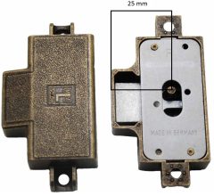 Spanjoletslot 25 mm Rechts brons