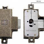 Spanjoletslot 30 mm Links brons