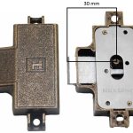 Spanjoletslot 30 mm Rechts brons