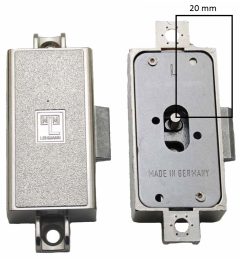 Spanjoletslot 20 mm Links Vernikkeld