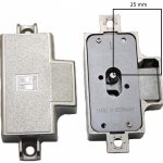 Spanjoletslot 25 mm Links Vernikkeld