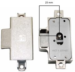 Spanjoletslot 25 mm Rechts Vernikkeld