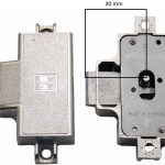 Spanjoletslot 30 mm Rechts Vernikkeld