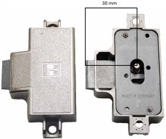 Spanjoletslot 30 mm Rechts Vernikkeld