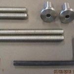 Intersteel Bevestigingsset tbv Doorgaande enkelzijdige montage voor hout, pvc, aluminium