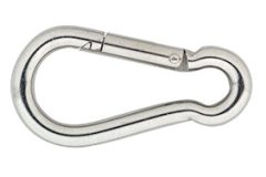 Karabijnhaak C-DIN 5299 40x04 mm rvs AISI 316