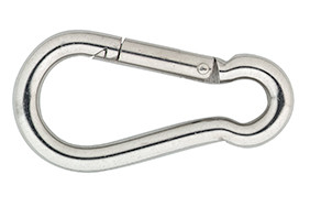 Karabijnhaak C-DIN 5299 40x04 mm rvs AISI 316