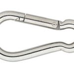 Karabijnhaak C-DIN 5299 140x11 mm rvs AISI 316