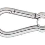 Karabijnhaak met Kous C-DIN 5299 50x05 mm rvs AISI 316