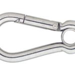 Karabijnhaak met Kous C-DIN 5299 60x06 mm rvs AISI 316