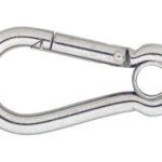 Karabijnhaak met Kous C-DIN 5299 70x07 mm rvs AISI 316