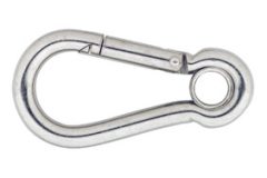 Karabijnhaak met Kous C-DIN 5299 100x10 mm rvs AISI 316