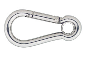 Karabijnhaak met Kous C-DIN 5299 100x10 mm rvs AISI 316