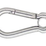 Karabijnhaak met Kous C-DIN 5299 120x11 mm rvs AISI 316