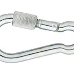 Karabijnhaak met Schroef C-DIN 5299 80x08 mm rvs AISI 316