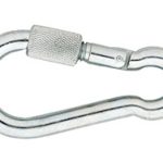 Karabijnhaak met Schroef C-DIN 5299 140x12 mm rvs AISI 316