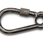 Karabijnhaak met Kous en Schroef 50x05 mm rvs AISI 316