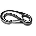 Karabijnhaak met Veer 50 mm rvs AISI 316