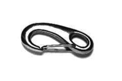 Karabijnhaak met Veer 50 mm rvs AISI 316