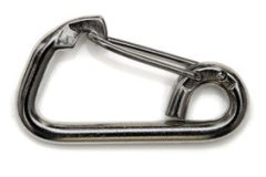 Karabijnhaak Asymmetrisch 61 mm rvs AISI 316