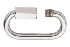 Noodschalm met schroef 06 mm rvs AISI 316