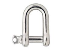 D-sluiting 08 mm rvs AISI 316