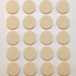 Zelfklevend Vilt Wit Ø 17 mm