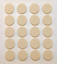 Zelfklevend Vilt Wit Ø 17 mm