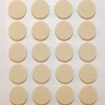 Zelfklevend Vilt Wit Ø 22 mm