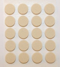 Zelfklevend Vilt Wit Ø 22 mm