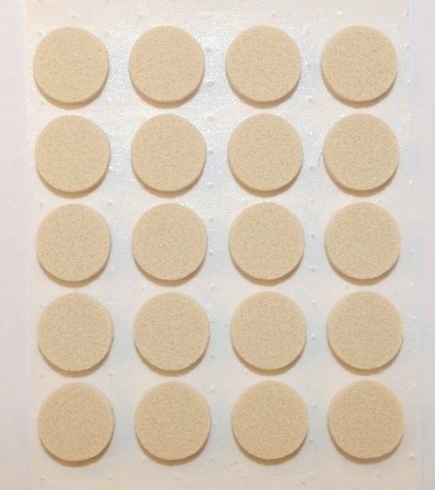 Zelfklevend Vilt Wit Ø 28 mm
