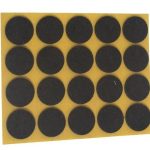 Zelfklevend Vilt Bruin Ø 17 mm