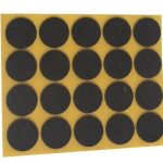 Zelfklevend Vilt Bruin Ø 22 mm